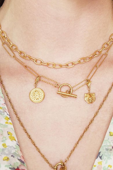 Collier Chiseled Chain Couleur or Acier inoxydable h5 Image2